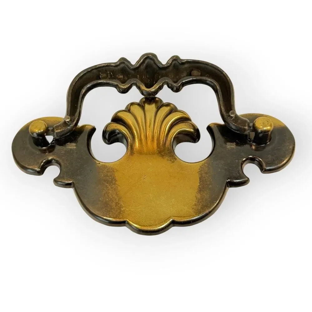 Vintage Chippendale Antique Brass Bail Pull 3” Centers Canada CP-2275